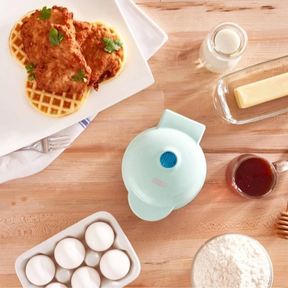 Dash • Mini Waffle Maker • Aqua